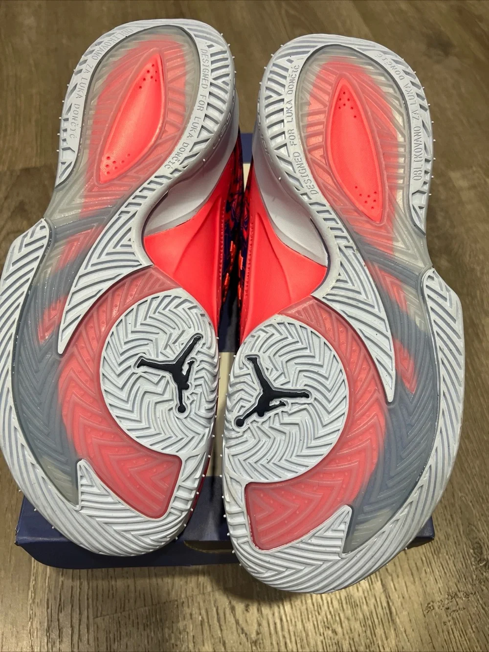 Jordan Men’s Luka 3 Sneakers in Navy and Pink